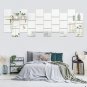 64PCS 1 MM Thick 6X6 Inch Flexible Safety Mirror Stickers Acrylic Mirror Tiles f