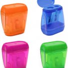Pencil Sharpeners, 4 Pcs Pencil Sharpener Manual Double Holes Pencil Sharpener w