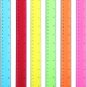 - 12 Inch, 6 Pack, Assorted Colors, Kids Ruler for School with Centimeters and I