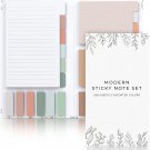 Aesthetic Pastel Sticky Notes Set of 528 with Tabs - Incl. Sturdy Cover to Keep