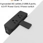 Desk Edge Clamp Power Strip with 6 Outlets,3 USB-A Ports,Maximum Mounting Thickn