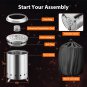 Tabletop Fire Pit with Foldable Stand Traval Bag 6D X 7H in Mini Portable Person