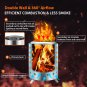 Tabletop Fire Pit with Foldable Stand Traval Bag 6D X 7H in Mini Portable Person