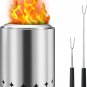 Tabletop Fire Pit with Foldable Stand Traval Bag 6D X 7H in Mini Portable Person