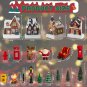 26Pcs Christmas Village Sets, Resin Christmas Village Houses with LED Light, Chr