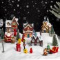 26Pcs Christmas Village Sets, Resin Christmas Village Houses with LED Light, Chr