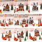 26Pcs Christmas Village Sets, Resin Christmas Village Houses with LED Light, Chr