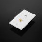 8 Pack Cat6 Coax Wall Plates, Cat6 Ethernet Port and Cable TV Coax Gold-Plated F