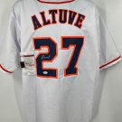 Jose Altuve Houston Astros Signed Autograph White Custom Jersey JSA Certified
