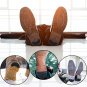 24 Pairs Shoe Repair Heel Plates Shoe Heel Tips Taps Sole with 3 Sizes Heel Repa