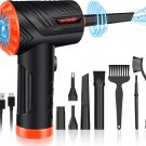Compressed Air Duster,Powerful 100000RPM Cordless Air Duster,Portable Rechargeab