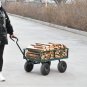 Wagon with Removable Sides Can Be Used Infarms, Warehouses, Etc. Garden Dump Car
