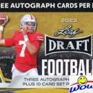 2023 Leaf Draft Football EXCLUSIVE GOLD Factory Sealed Blaster Box with (3)AUTOG