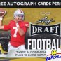 2023 Leaf Draft Football EXCLUSIVE GOLD Factory Sealed Blaster Box with (3)AUTOG