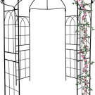 Garden Arches Arbors,Dia81.3'' X 114.2'' High,Metal Gazebo Durable Iron Trellis