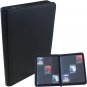 Premium 360 Pockets Black Zippered Playing Card Binder - Durable Trading Card Ho