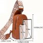 Crossbody Sling Bag for Women Leather Small Fanny Pack Purse Chest Bag PU Sling