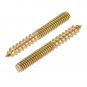 1/4-20X2" Hanger Bolts Double Head Dowel Screw for Wood Furniture 20Pcs