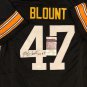 Autographed Mel Blount Steelers Custom Black Jersey with JSA COA