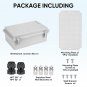 Waterproof Electrical Junction Box IP67 ABS Plastic Enclosure with Hinged Cover