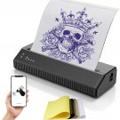 Wireless Thermal Tattoo Printer, with 10Pcs Paper Portable Tattoo Stencil Printe