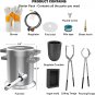 5KG Propane Melting Furnace Starter Kit with Two Crucible Tongs, Crucible, Ingot