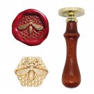 Wax Seal Stamp 3D Embossed Shaped Bee Wax Stamp for Crafts Sealing Kit Wedding L