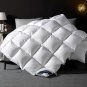 Goose down Comforter Full Size - All Season White Fluffy Feather Duvet Insert wi