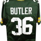Leroy Butler HOF 22 Autographed Green Bay Custom Green Football Jersey - BAS
