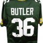 Leroy Butler HOF 22 Autographed Green Bay Custom Green Football Jersey - BAS