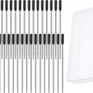 36 Pieces Cross Compatible Pen Refills Metal Ballpoint Pen Refills 1.0 Mm Ink Pe