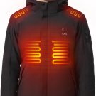 EAY Men'S Heated Jacket with Battery Pack Included 7.4V and Detachable Hood, 7 H