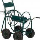 Garden Hose Reel Cart, Lawn Water Planting Cart with Wheels, Heavy Duty Outdoor