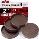 Non Slip Furniture Coasters - Premium Rubber Pads for Hardwood Floors | anti Sli