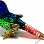 Handmade Glass Parrot Art Glass Blown Animal Figurine/Bird Figurine Collectible