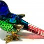 Handmade Glass Parrot Art Glass Blown Animal Figurine/Bird Figurine Collectible