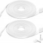 2 Pack 26FT Flat Power Extension Cable Compatible with Wyze Cam Pan, Kasa Cam, Y