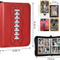 Football Card Binder, 4 Pocket Baseball Trading Card Binder Storage Protectors,