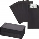 100 Pack Black Money Envelopes for Cash, Budgeting, Money Saving Challenges, Cur