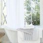 Clear Shower Curtain Liner with 12 Hooks - 72" X 72" PEVA Lightweight 4G Shower