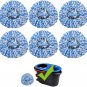 6 Packspin Mop Refill, Spin Mop Replacement Head - Compatible with Ocedar 2 Tank
