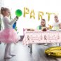 3 Pack Happy Birthday Tablecloths,54 X 108 Inches Plastic Disposable Rectangle T