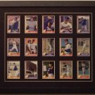 Trading Card Display Frame for 15 Standard Trading Cards - Black Frame with Blac