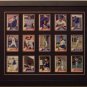 Trading Card Display Frame for 15 Standard Trading Cards - Black Frame with Blac