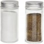Rustic Farmhouse Salt and Pepper Shakers with Caddy (3 Piece Set)