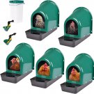 Chicken Nesting Box, 5 Pack Chicken Nesting Boxes for Laying Eggs - Roll Away Ne