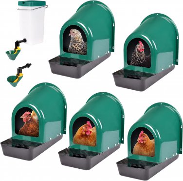 Chicken Nesting Box, 5 Pack Chicken Nesting Boxes for Laying Eggs - Roll Away Ne
