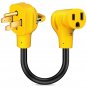 RV Power Adapter Cord NEMA 14-50P Male to NEMA 6-50R Female 125/250V 50A 12 Inch