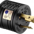 RV Generator Adapter, 3-Prong 30A Male to 30A Female RV Power Plug for Camper Mo