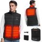 Men'S Heated Vest Lightweight Warm Jacket with Battery Pack 7.4V Electric Heatin